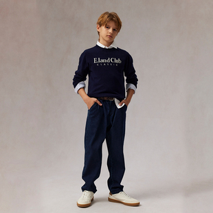 eland kids衣恋童装男女童针织衫圆领毛衣EKKWF1102A