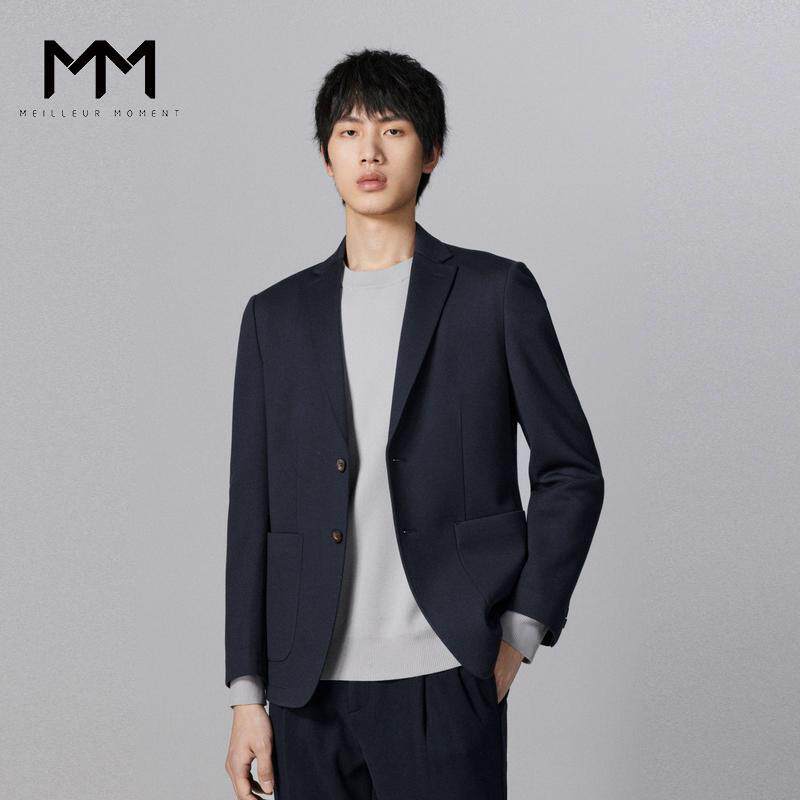MM麦檬男装 翻领长袖职业装正式 男西装外套9EA210711