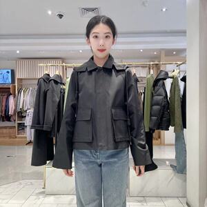 秋水伊人女士简约时尚风衣15101AF112003