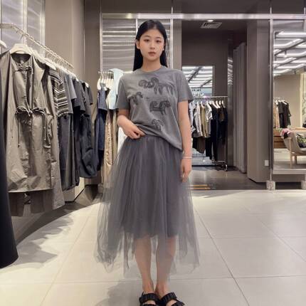 江南布衣女士气质时尚半身中长款腰裙5P7D1371K