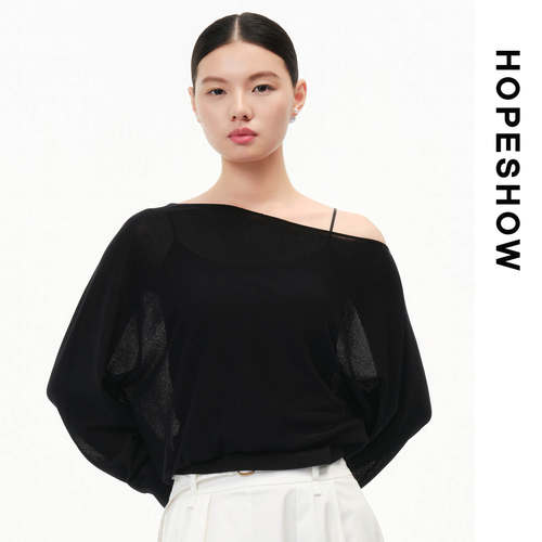 HOPESHOW红袖针织衫89226130103