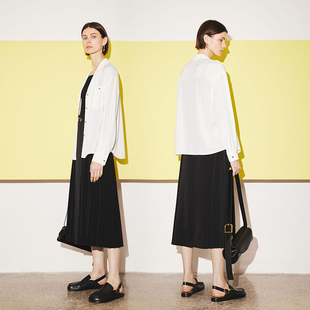 麦檬MM 西装领长袖 衬衫女5E7223261