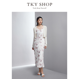 TKY SHOP女士简约时尚吊带连衣裙10H1WA06O036