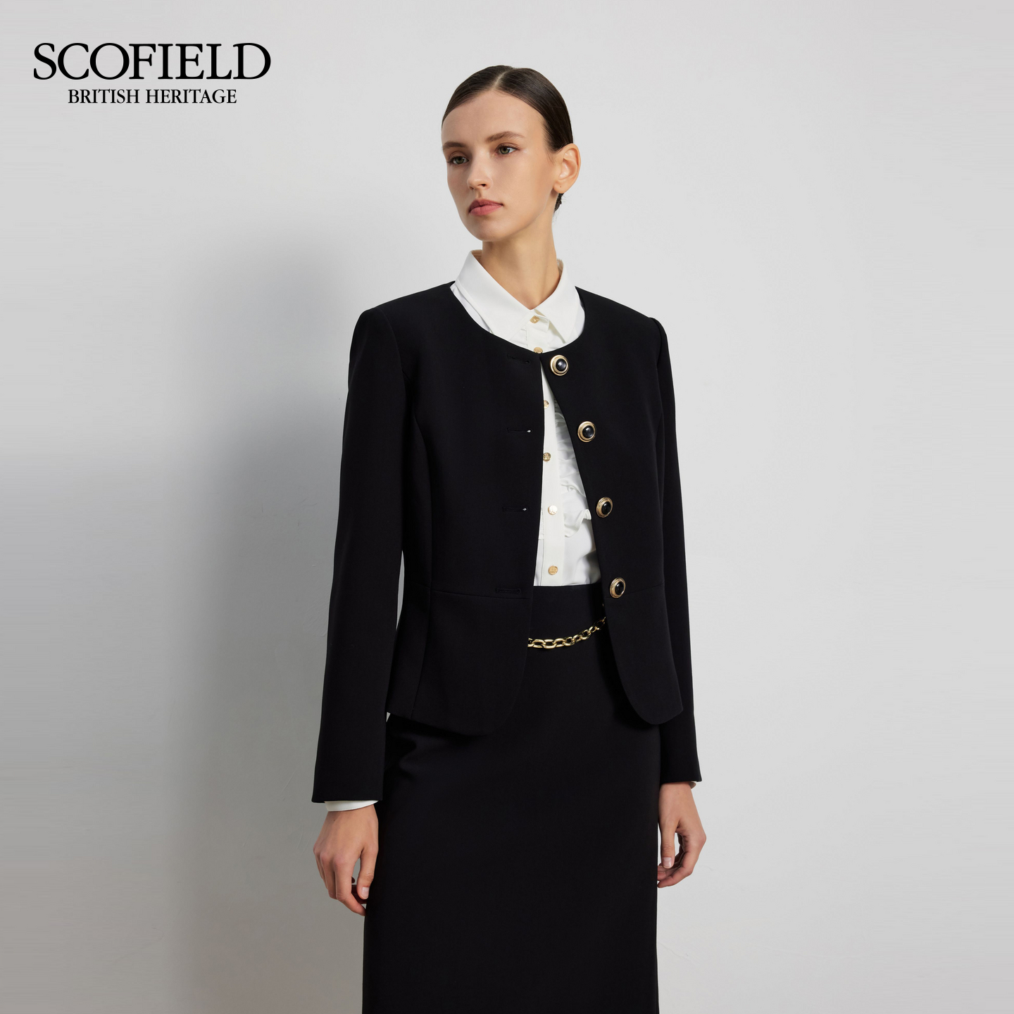 Scofield女装 圆领西装外套