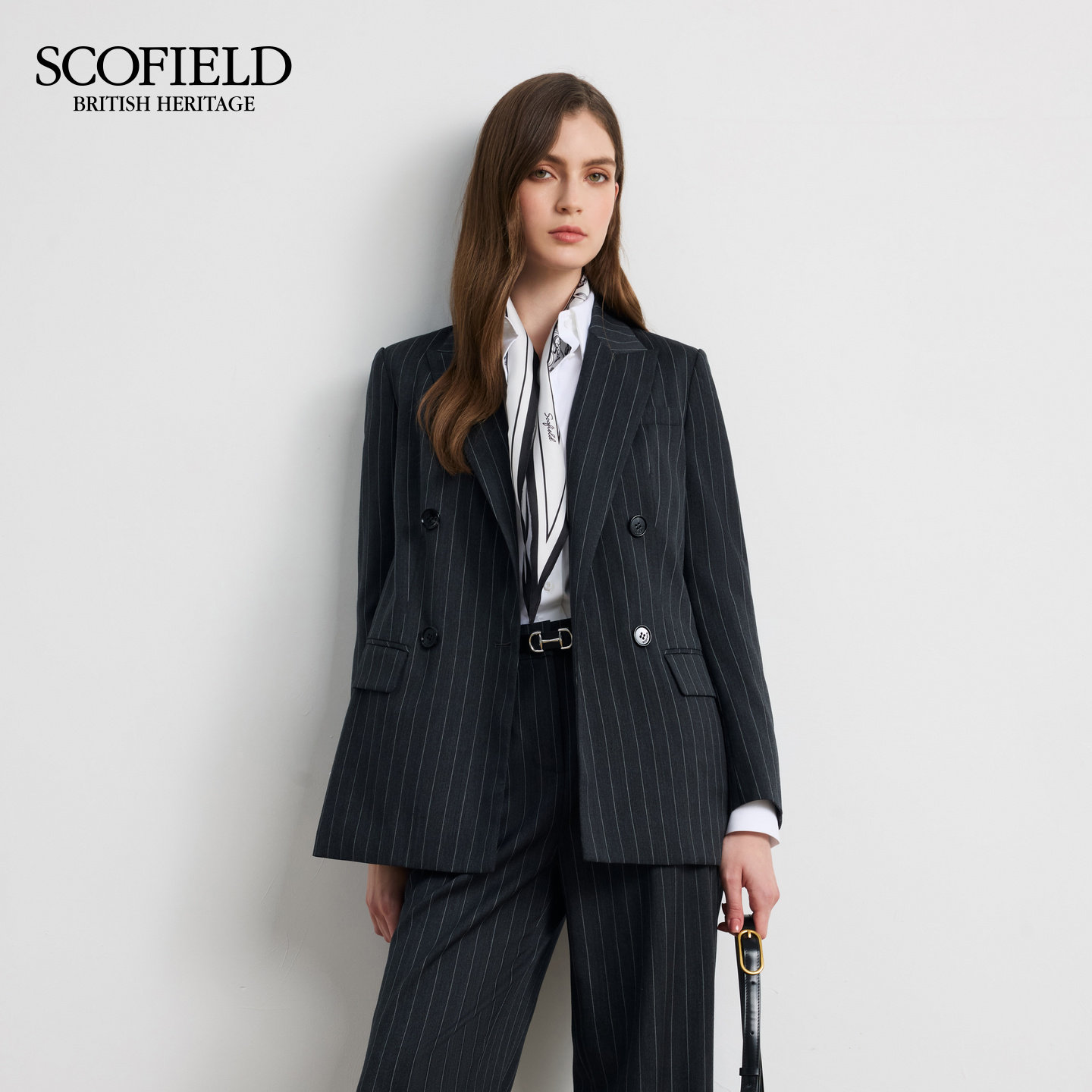 Scofield女装 休闲条纹西装