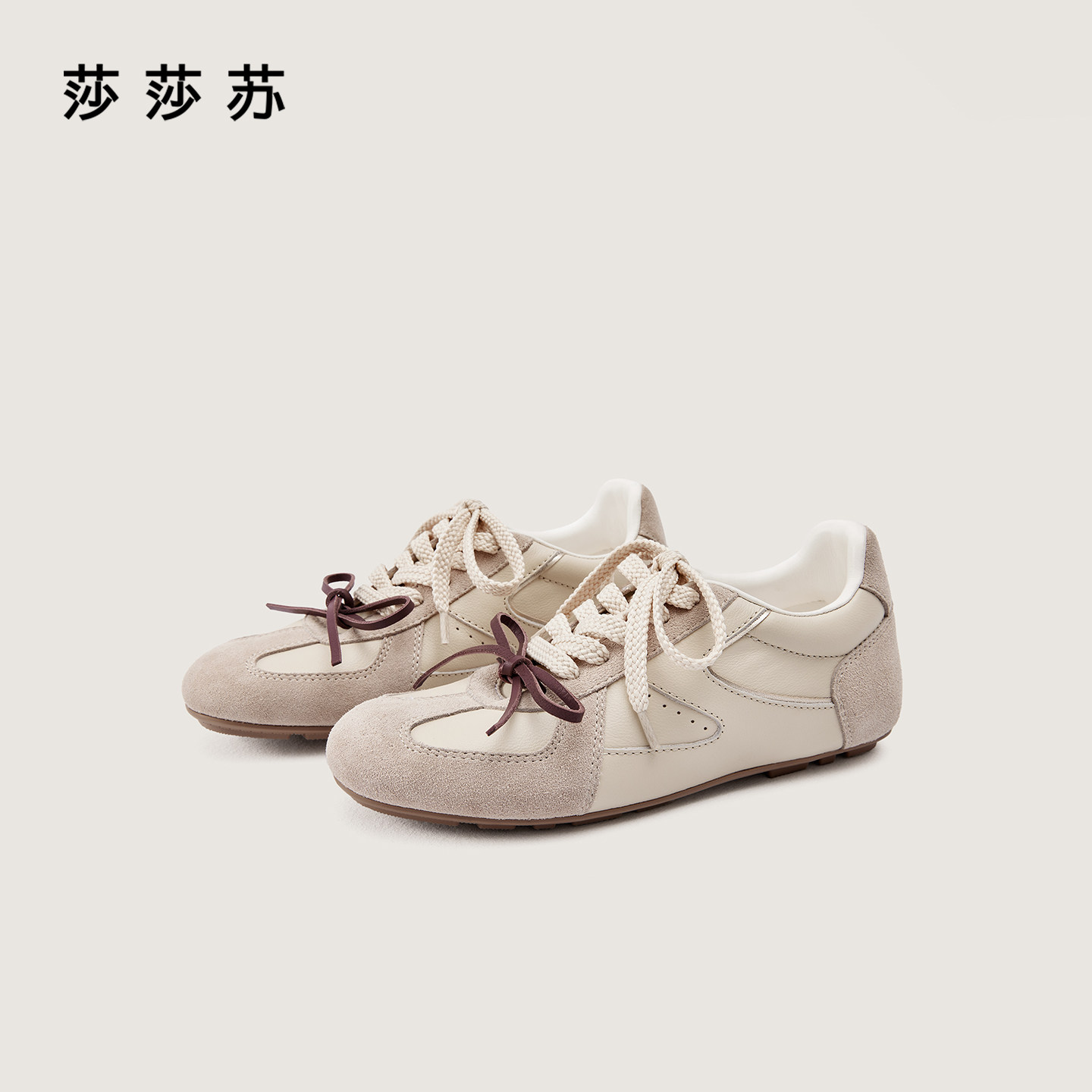[弥敦道]莎莎苏2025春夏平底休闲运动鞋德训鞋阿甘鞋ZA65154-30