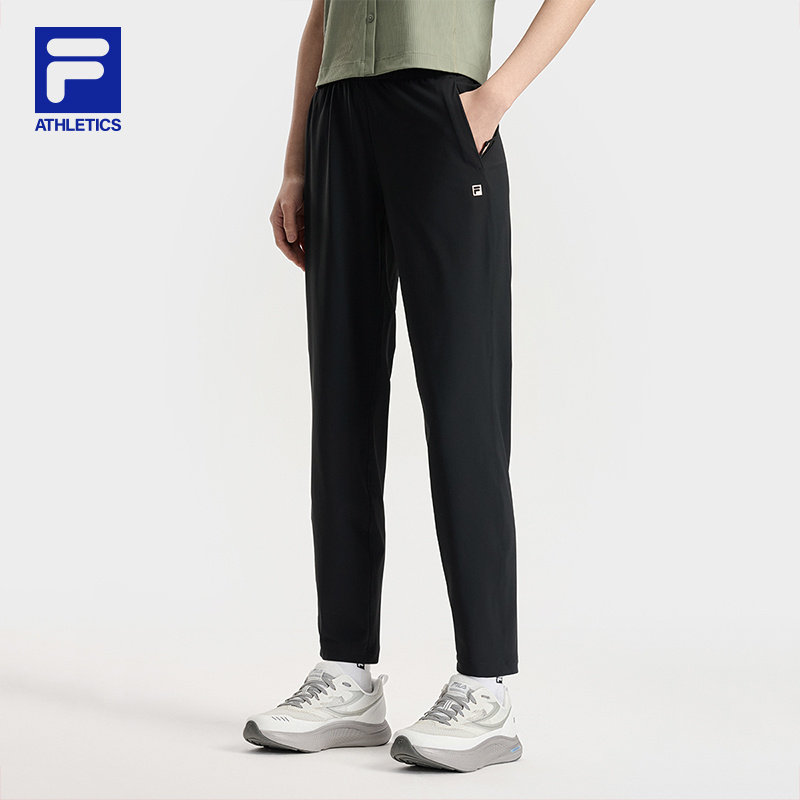 FILA 斐乐官方女士针织长裤2025秋季新款直口裤A11W531607F