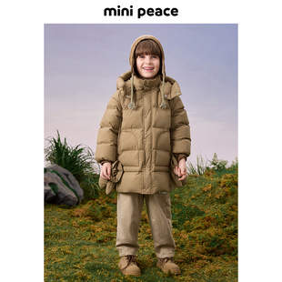 Mini Peace男女童简约时尚羽绒服F1ACE4354
