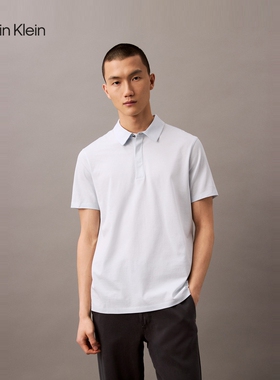 CK 高级成衣系列25春夏男士丝光棉商务休闲多色短袖POLO衫40EM272