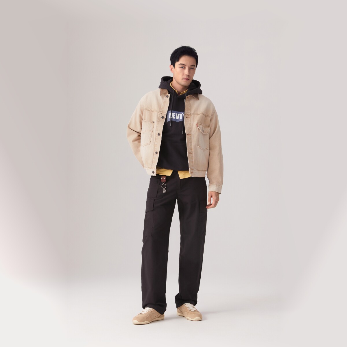 Levi's李维斯25年春季男士休闲宽松工装裤001K6-0000