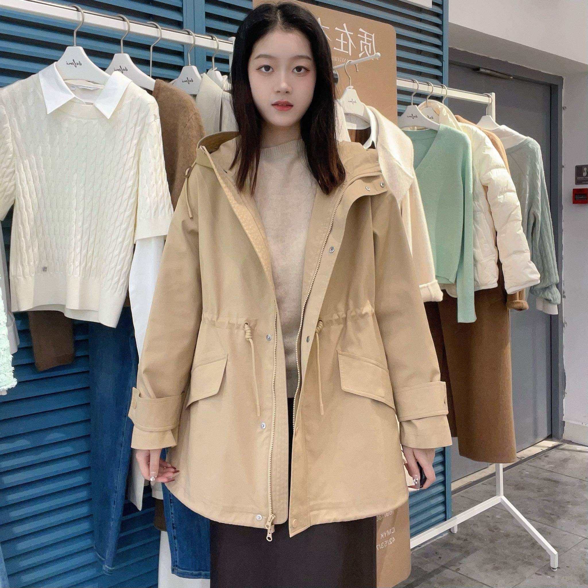 伊芙丽女士时尚优雅风衣1F2160081