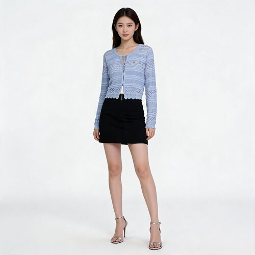 Teenie Weenie女士时尚休闲开衫TTCK2625CCK