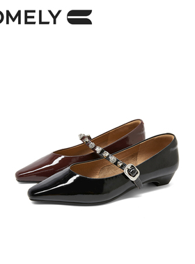 黑色/超软贴膜皱漆黑色15L女鞋KYQ55519D