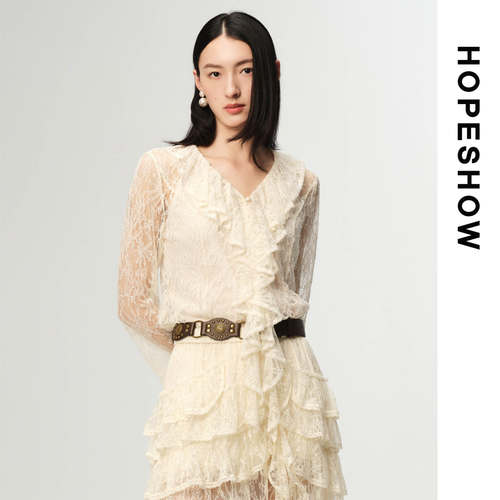 HOPESHOW红袖衬衫89226330305