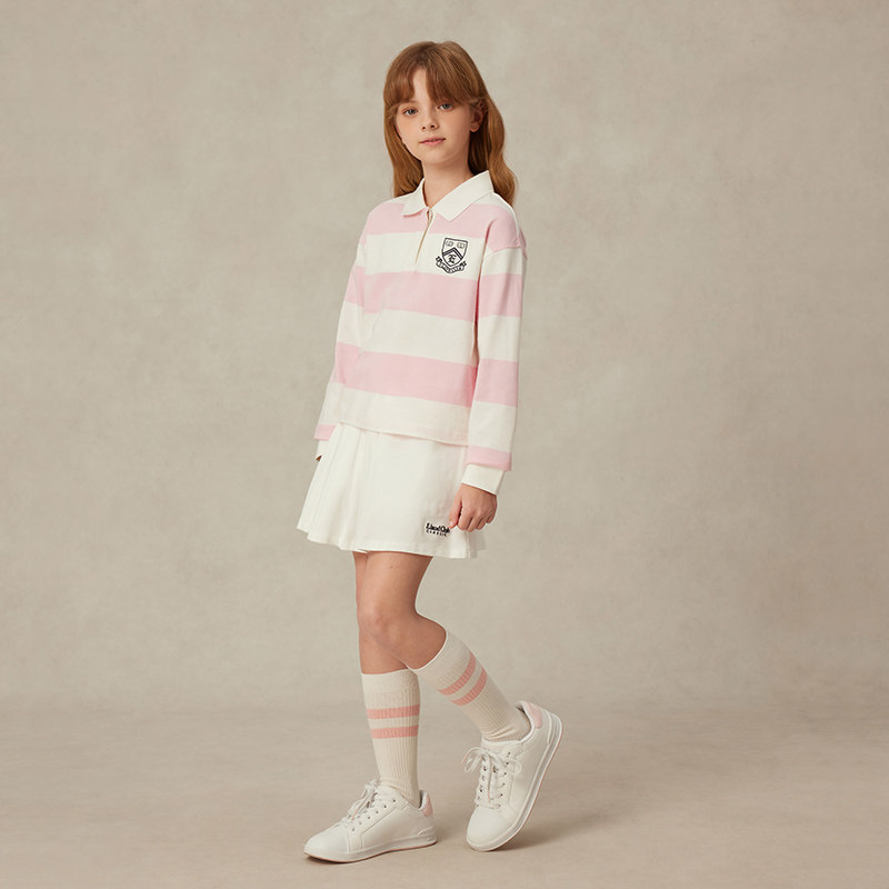 eland kids衣恋童装女童时尚简约半身裙 短裙