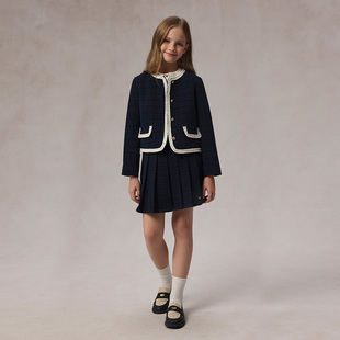 eland kids童装女童百褶短裙EKWHF1123B