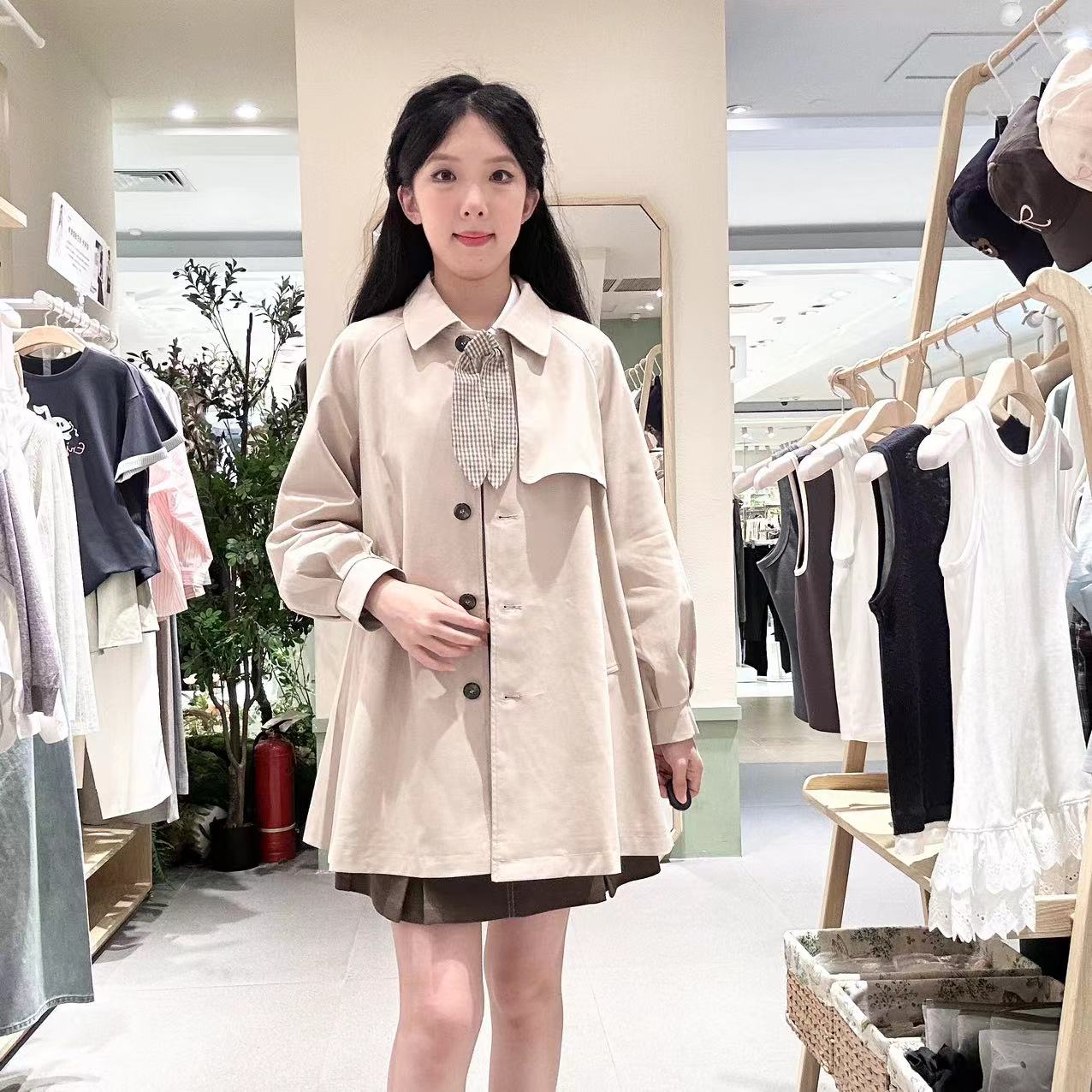 紫涵女士气质时尚风衣Z5Z08AS331