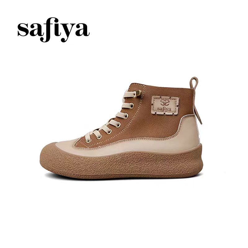 Safiya索菲娅复古女士马丁靴软底休闲板鞋高帮鞋SFD4112219