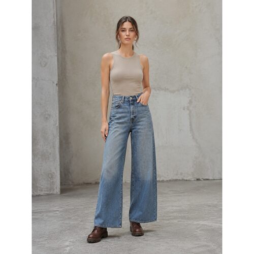 Levi’s李维斯春秋BLUETAB女士复古阔腿休闲牛仔裤006U6-0001