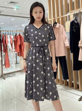 FEIZI菲姿女士时尚休闲连衣裙F4B481