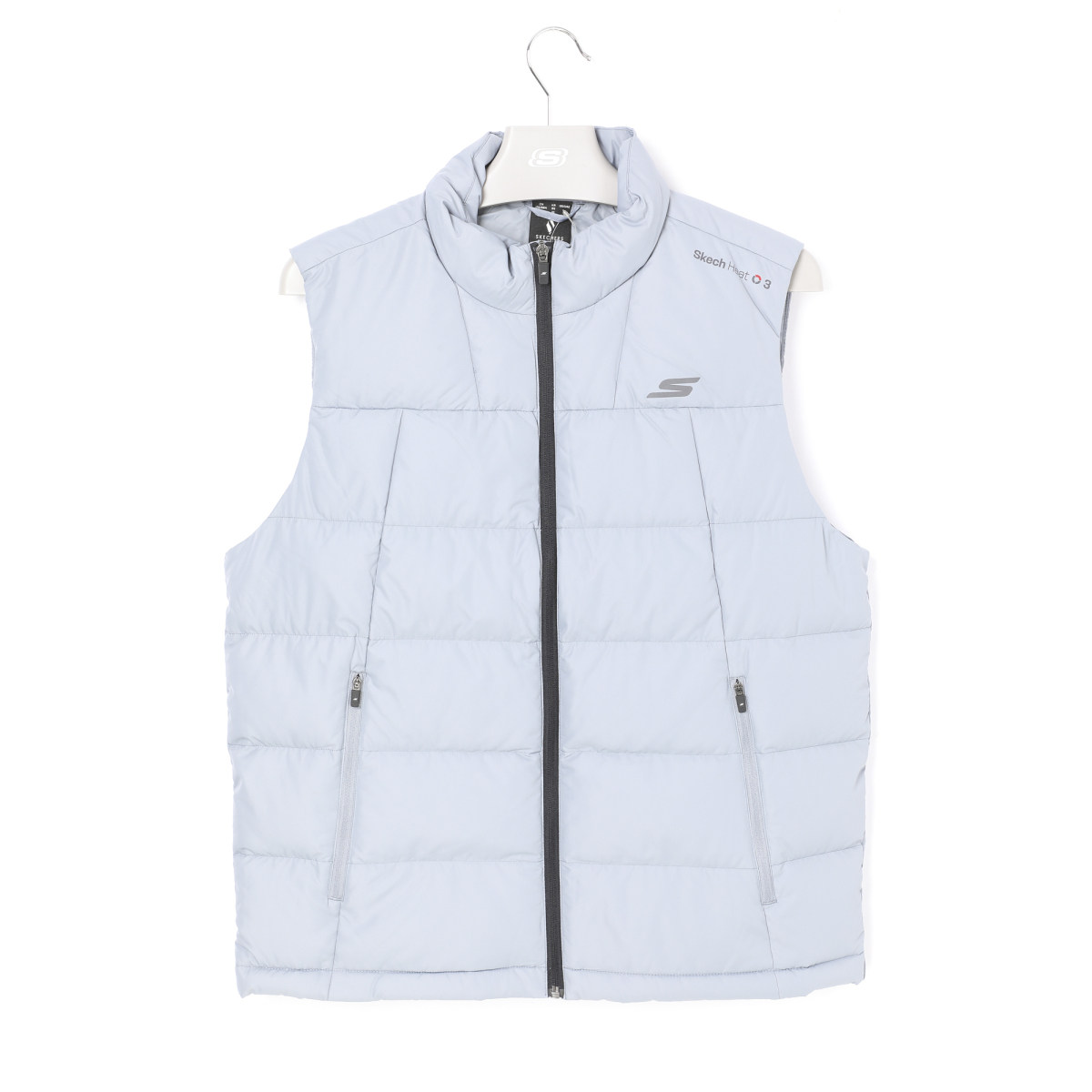 斯凯奇男士简约休闲羽绒马甲背心P425M013-02N6