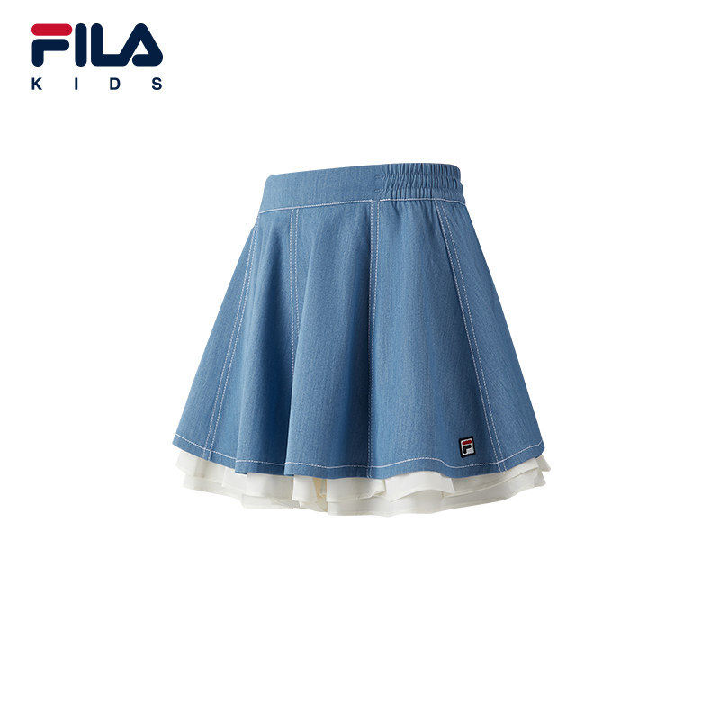 FILA KIDS 斐乐童装女大童短裙2026夏季新款儿童半身裙K12G621312