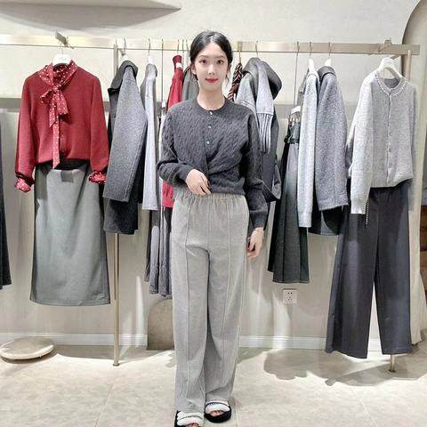 伊芙丽女士时尚简约裤子1FA252102,女装/女士精品,休闲裤,淘宝优惠券,粉丝福利购,淘宝优惠卷