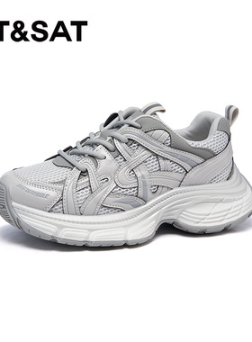 星期六老爹鞋2025春季运动潮流厚底女鞋SSD1112E1S