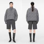 JNBY 江南布衣冬立领羽绒服5OAC11650