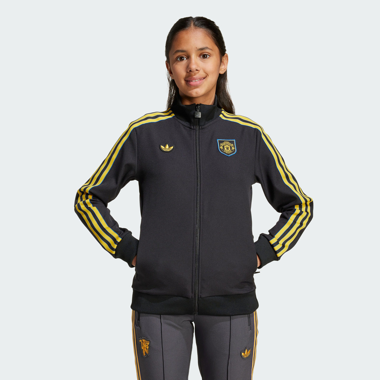 adidas阿迪达斯大童曼联足球休闲文化夹克外套KC2811