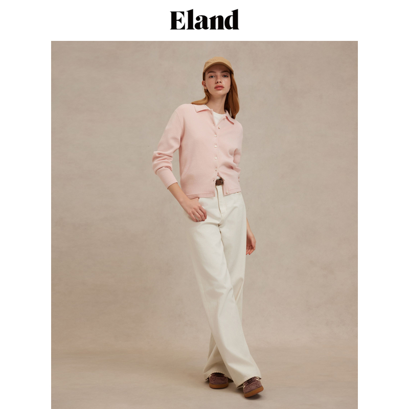 Eland衣恋 针织衫女甜美 上衣