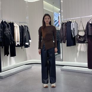 太平鸟女士简约休闲长裤 A1GBF4511