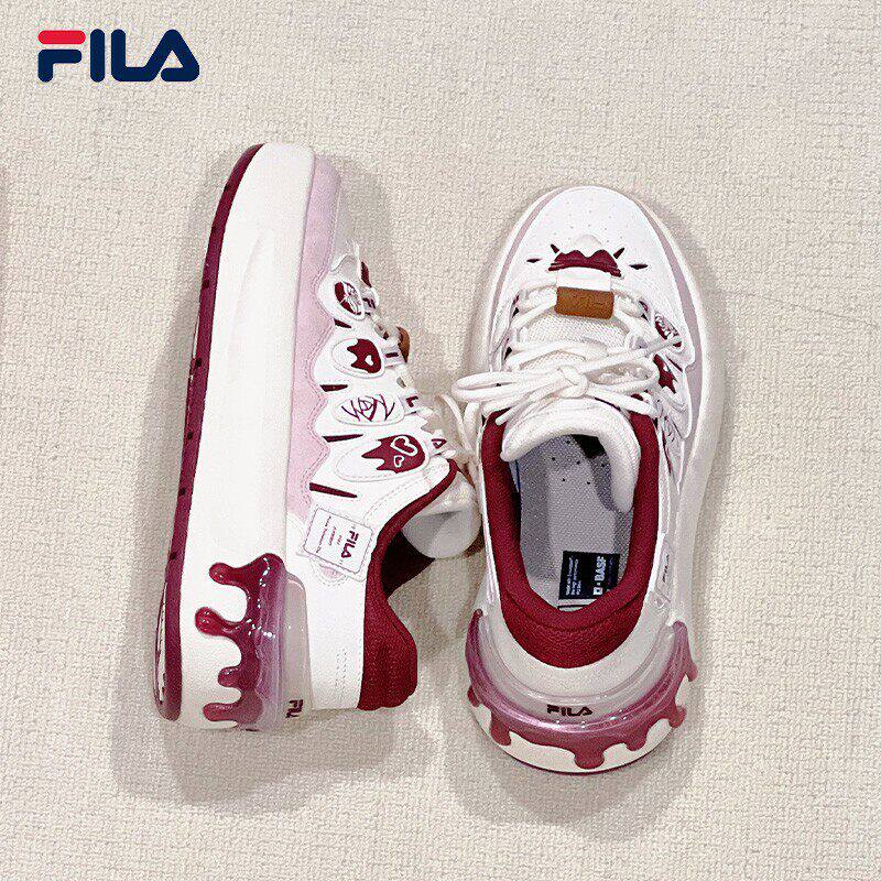 FILA 斐乐官方女鞋CARROT Vday2025春季厚底鞋F12W621298F