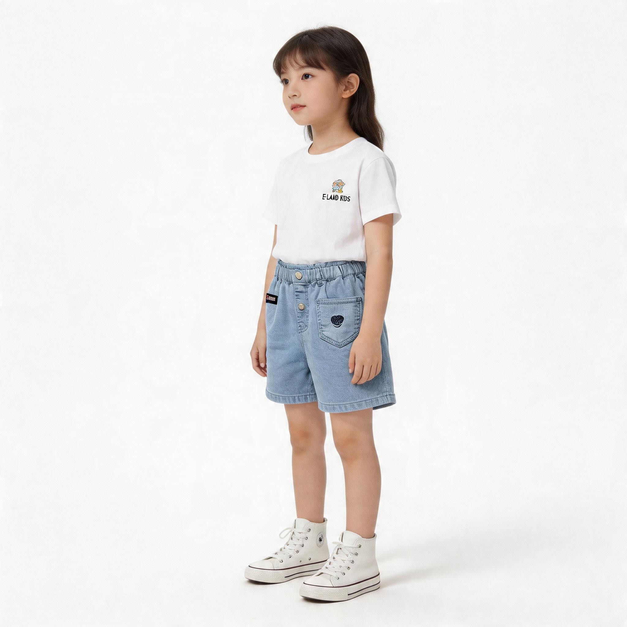 E LAND KIDS衣恋童装儿童裤子EKTJE2425L
