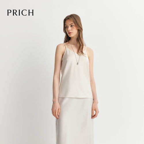 【缎面】PRICH气质V领垂坠感吊带衬衫显瘦内搭上衣女PRBAG6335M