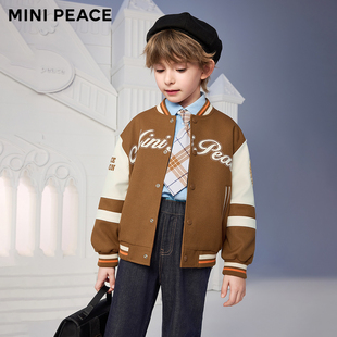 MINIPEACE太平鸟童装男童棒球夹克儿童秋装外套