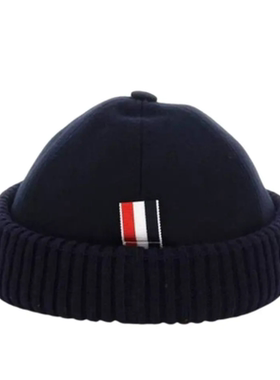 THOMBROWNE/汤姆布朗男士帽子舒适保暖绒线帽MHC346A-05507