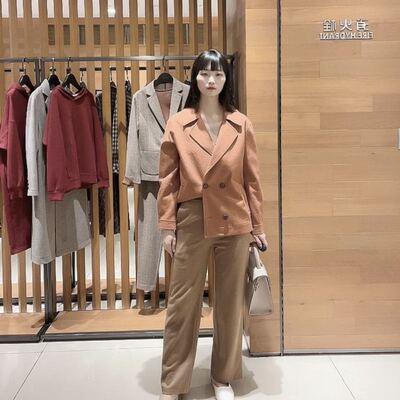 FEIZI菲姿2 女士时尚简约 休闲裤F2W230