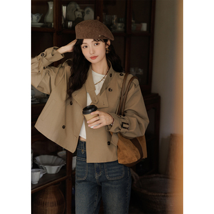 谜秀秋季立领短款休闲外套MXD42W0386