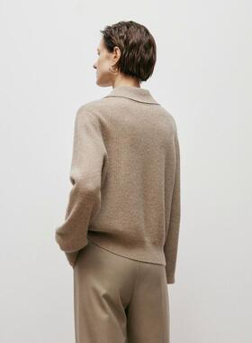 MM麦檬  经典POLO领 衫针织衫外套女5EA231031