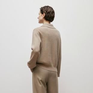 MM麦檬  经典POLO领 衫针织衫外套女5EA231031