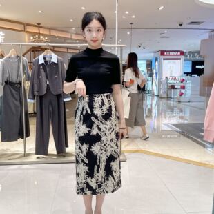 衣香丽影女士简约时尚半身裙140823109