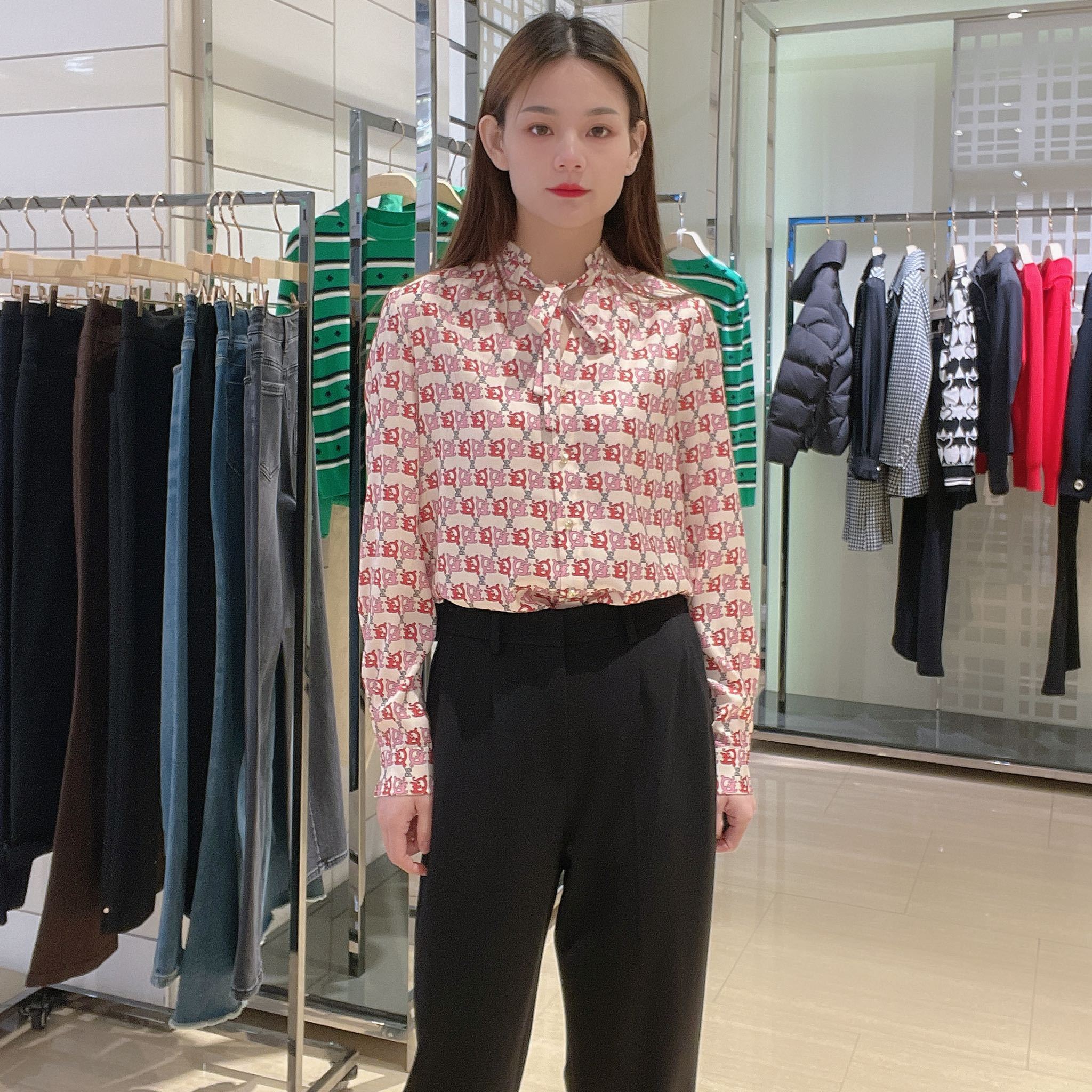 玖姿 女士优雅时尚衬衫JWEC80110