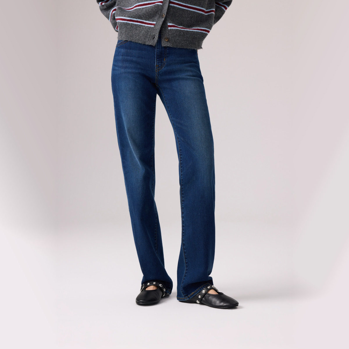 Levi's李维斯26秋季女士723高腰修身直筒牛仔裤008SY-0002