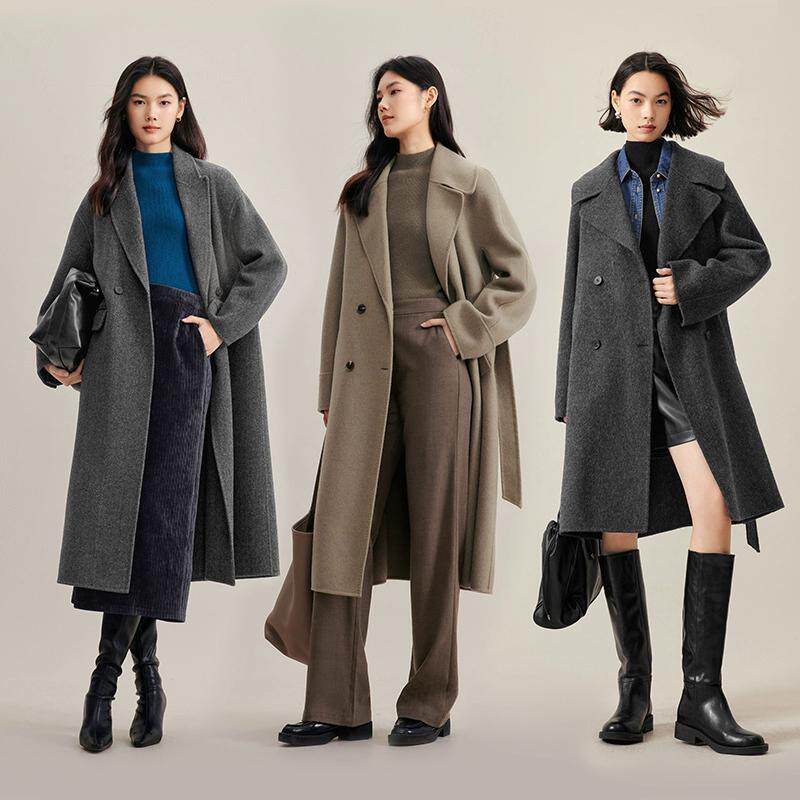 伊芙丽半高领无缝针织打底衫女2023秋基础毛衫1E9934211-2