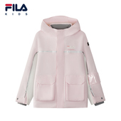 防水透湿 FILA斐乐儿童童装 滑雪服2025年冬季 新款 女K12G543931