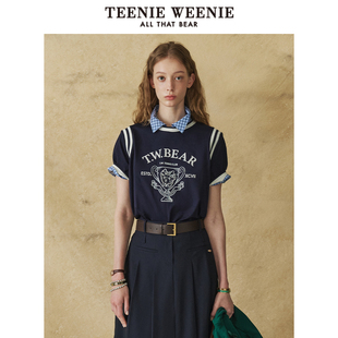 TeenieWeenie小熊女装T恤夏季运动圆领短袖