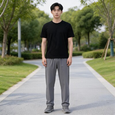 许昕同款李宁健身速干冰丝裤子夏季薄款跑步长裤运动裤AKYW043