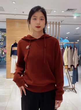 菲姿 女士简约休闲毛针织衫F3W807