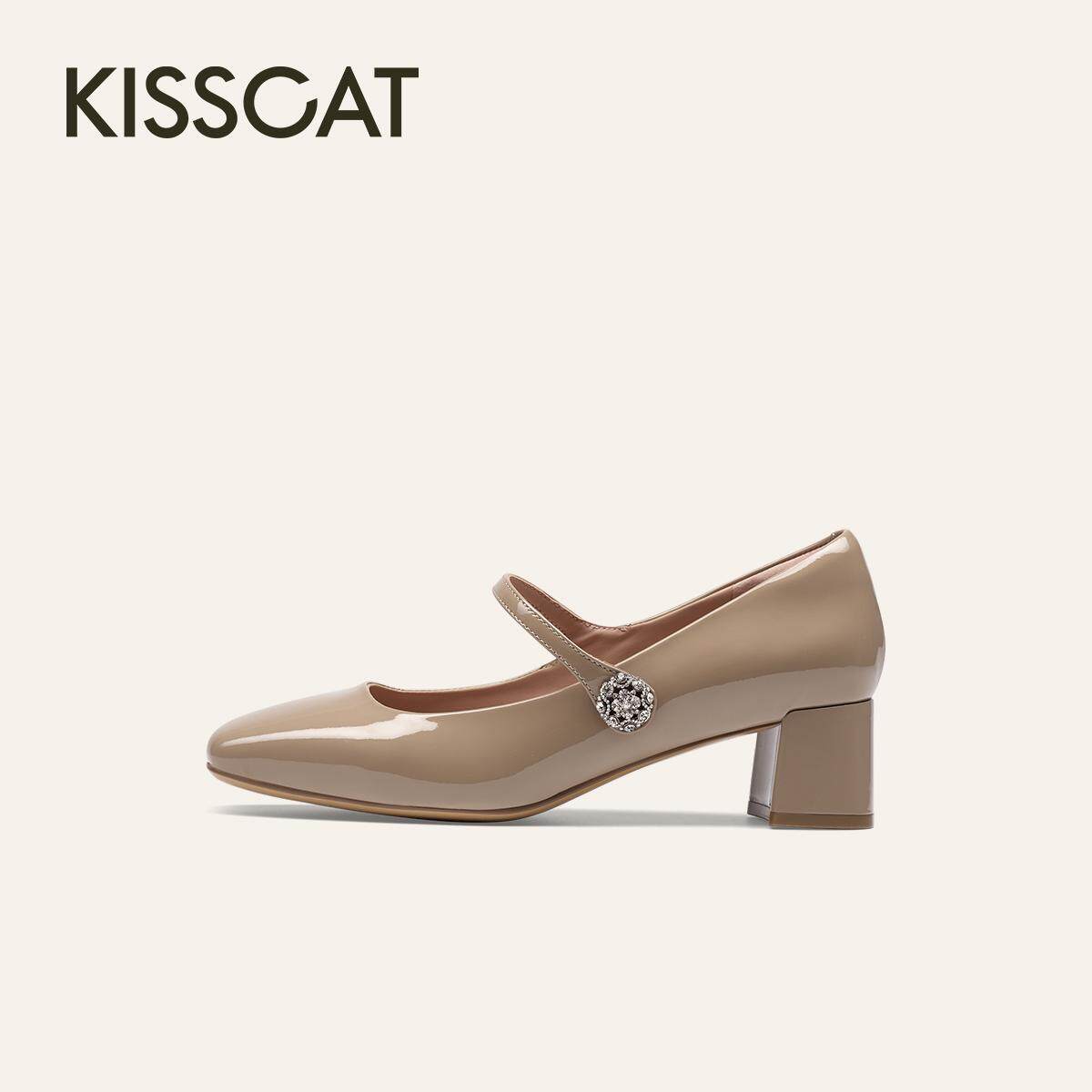 KISSCAT接吻猫都市时装中跟浅口单鞋女鞋KA65129-10